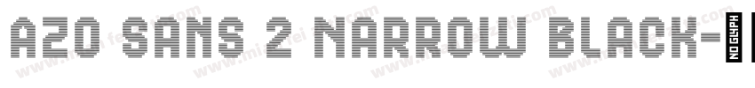Azo Sans 2 Narrow Black字体转换